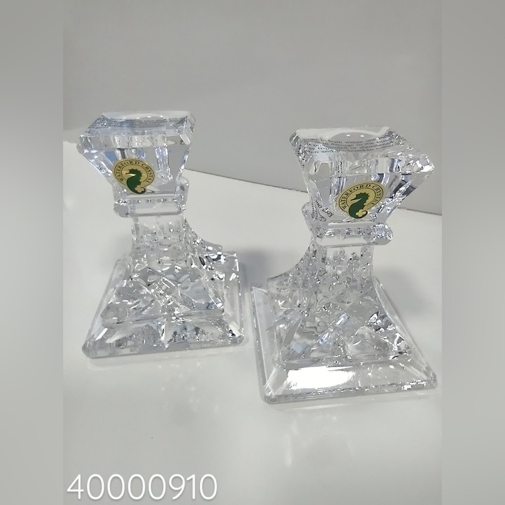 Waterford Giftology Lismore Candlestick Pair, 4", NEW